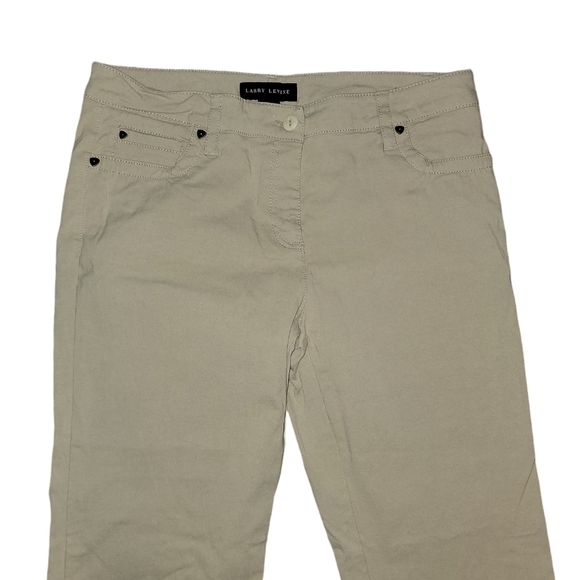 Larry Levine size 10 khaki Nylon, Rayon, & spandex pants - Picture 2 of 7